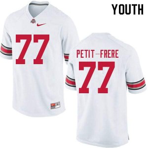 Youth Ohio State Buckeyes #77 Nicholas Petit-Frere White Nike NCAA College Football Jersey Colors KDZ6844KQ